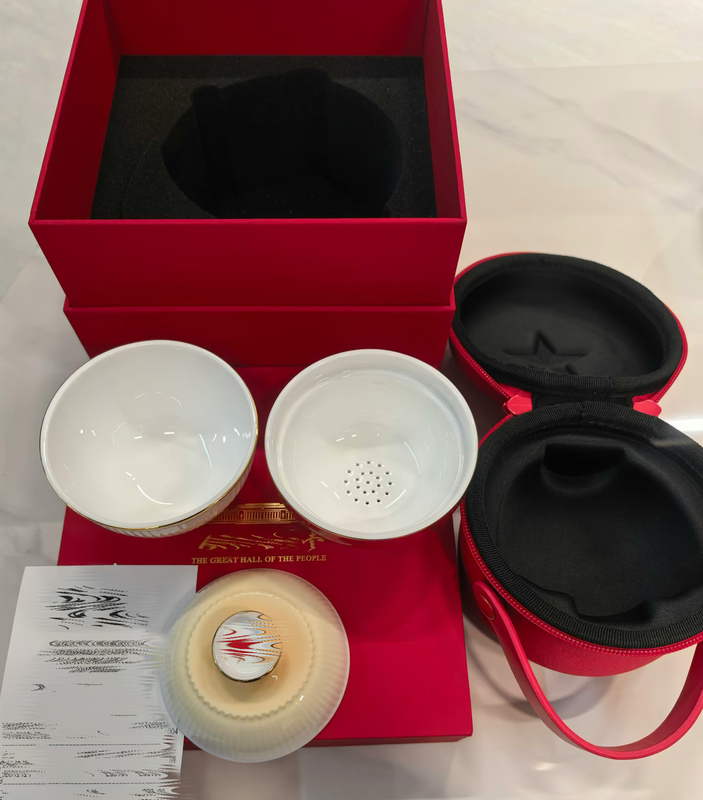 Beijing Cultural and Creative Products Huatang Star Tea Bowl Cup Gift Box Beijing Gift
