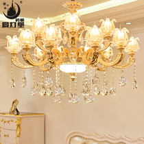  Love lantern fort European-style imported crystal chandelier luxury high-end atmosphere villa custom bedroom dining room living room headlights