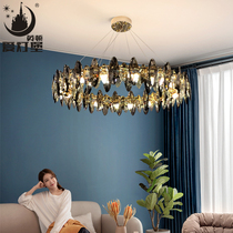 Crystal chandelier living room light luxury simple post-modern atmosphere creative personality dining room bedroom 2020 new lamps