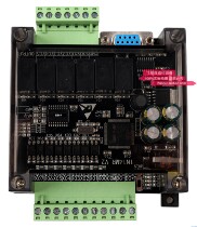 Flight control domestic PLC industrial control board FX1N-14MR online download monitoring and disconnection