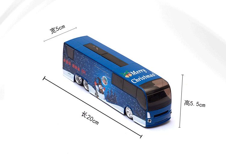 Игрушка 1 50 圣诞节礼物 旅行巴士合金公交模型回力声光儿童玩具车包邮 OTHER