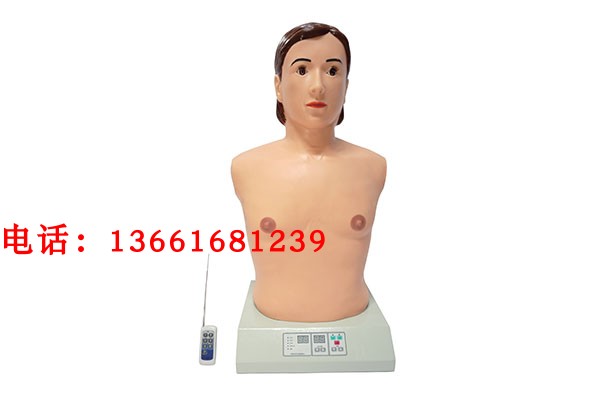 数字遥控式电脑胸部心肺听诊模拟人,心肺听诊触诊电脑模拟人