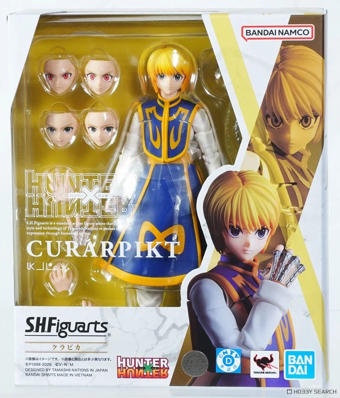 In-Stock Bandai Shf Full-Time Hunter Hunter Kurapika Articulated Action Figure Official Product