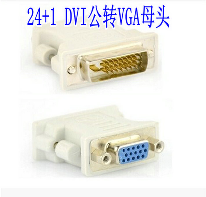 DVI to VGA Converter 24 1 DVI male to VGA female converter Some devices are not compatible
