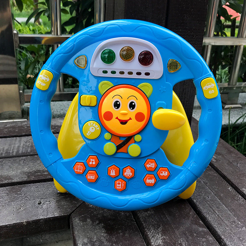 Trembling of the same net red simulator co-pilot simulation steering wheel storytelling machine children early lessons wise young children toys
