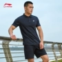 Áo thun nam tay ngắn Li Ning 2019 hè mới cotton thoải mái thoáng khí cổ áo đơn giản giản dị xu hướng áo sơ mi Polo - Áo polo thể thao 1áo polo nữ trắng
