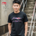 Áo thun nam tay ngắn cotton của Li Ning 2019 mùa hè mỏng phần mới chính hãng cổ tròn áo len thời trang giản dị - Áo phông thể thao áo thun reebok nam Áo phông thể thao