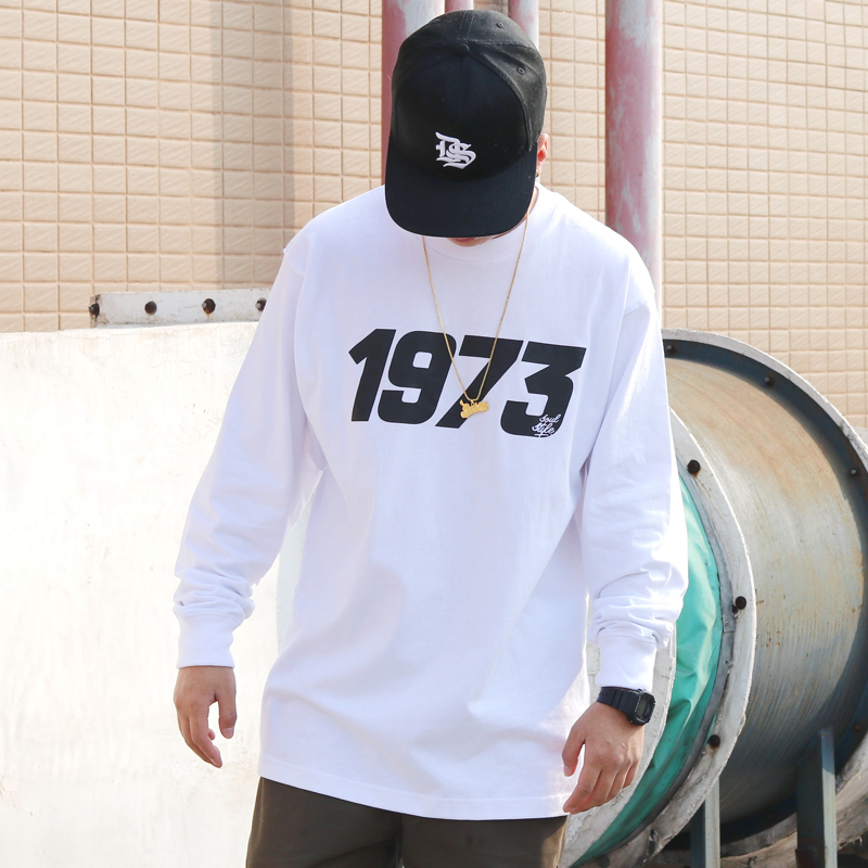 SOULSTYLE original American street hip-hop hip-hop hip-hop rap HipHop round neck loose hypertrophy long-sleeved T-shirt