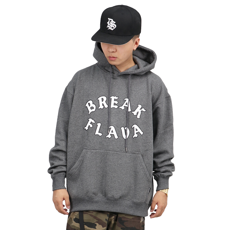 SOULSTYLE ORIGINAL BREAK FLAVA Hip Hop Hip Hop Rap Skateboard Loose Fleece Long Sleeve Hoodie Sweatshirt