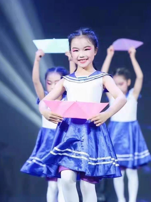 New Choir Costumes, Performance Costumes for Primary and Secondary School Students, Performance Costumes, Dream Voyage, I Have a Little Navy Dream, Dance Skirt Costumes, Props