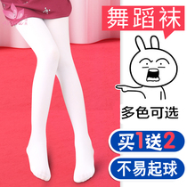 Childrens dance socks girls thin conjoined stockings white childrens stockings leggings cotton pantyhose