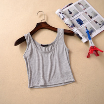 Summer sexy outside wearing short camisole womens bottom top wild small camisole shirt thin black and white inner match