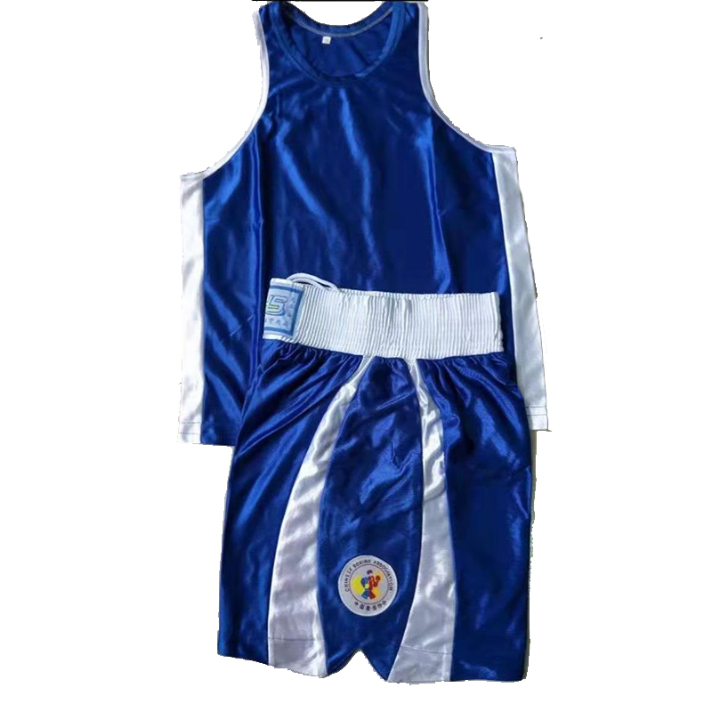 Jiuhuashan Sanda Costume Children Adult Boxing Training Practice Dress Dress Men's and Women's Muay Thai Fighting Suit Tank Top Shorts