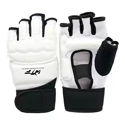 Taekwondo protective gear adult children boxing Sanda training competition White ankle gloves hand guard