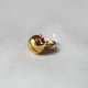 Hong Kong Chow Tai Fook counter genuine 999.9 pure gold double ring gold small bell pendant bracelet and anklet