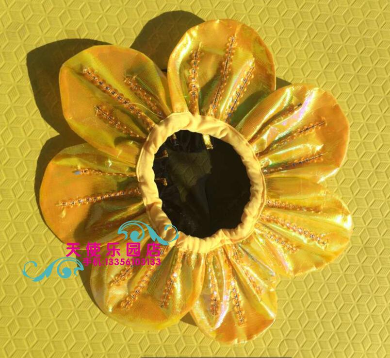 六一幼儿园太阳花帽子演出头饰向日葵帽子舞蹈道具儿童花朵头套 最后九小时 帽子 头套 头饰 向日葵 道具途虎网