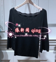 MJ13KW290 Manyanu Knit Sweater 2019 Spring Joker Black Top Round Neck Womens Clothing