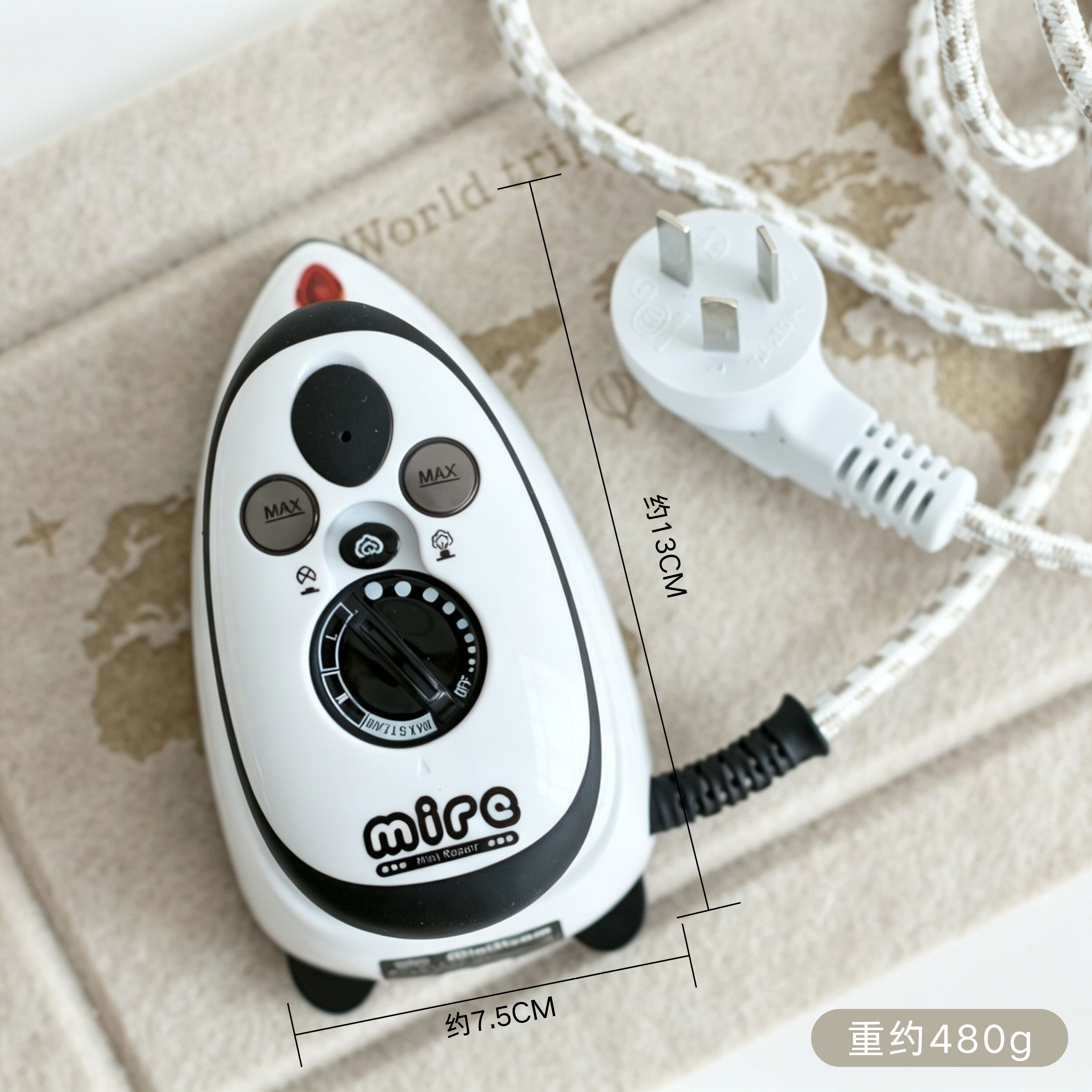 MIRE dual voltage wet and dry portable steam electric iron travel home mini handmade patchwork DIY iron