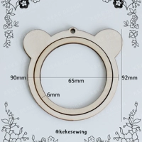 Мини-вышиваемая пассажирская голова медведя-медведь