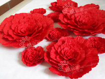 Shop Window Decoration Shadi Background Stage Props Flower Wedding large simulation paper Flower 0075#雍容牡丹