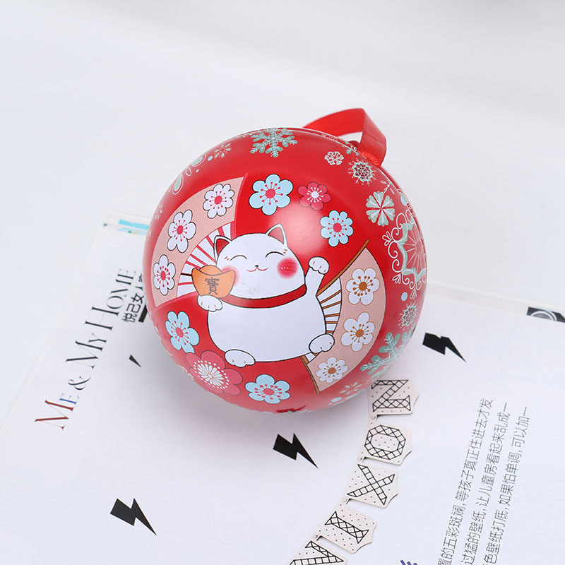 Starry Sky High Gear Knot Wedding Spherical Horse Mouth Iron Creative Companion Gift Idea Macaron Round Joy Candy Box