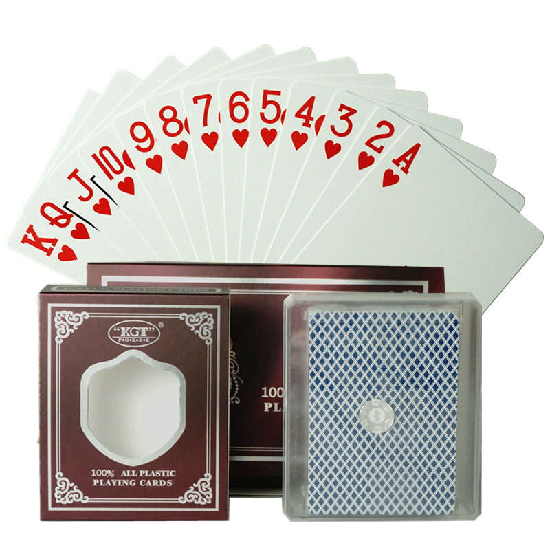 Running Bull Plastic Poker Waterproof Playing Cards Washable Frosted Bridge Deck Texas Playing Cards