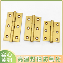 Small cabinet door pure brass casboard mini Mini small hinge 1 inch 2 inch 3 inch hinged door and window folding flap box