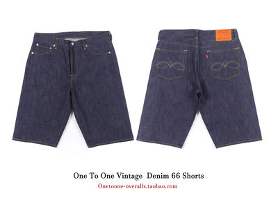 66 Short original color shorts Summer loose denim jeans Original cow ONETOONE OTO