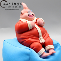 Dragon Ball GK sleeping Snoring Magic man Fat Buo Lazy Man Sand Hair Christmas Pajama statue hand-made model ornaments