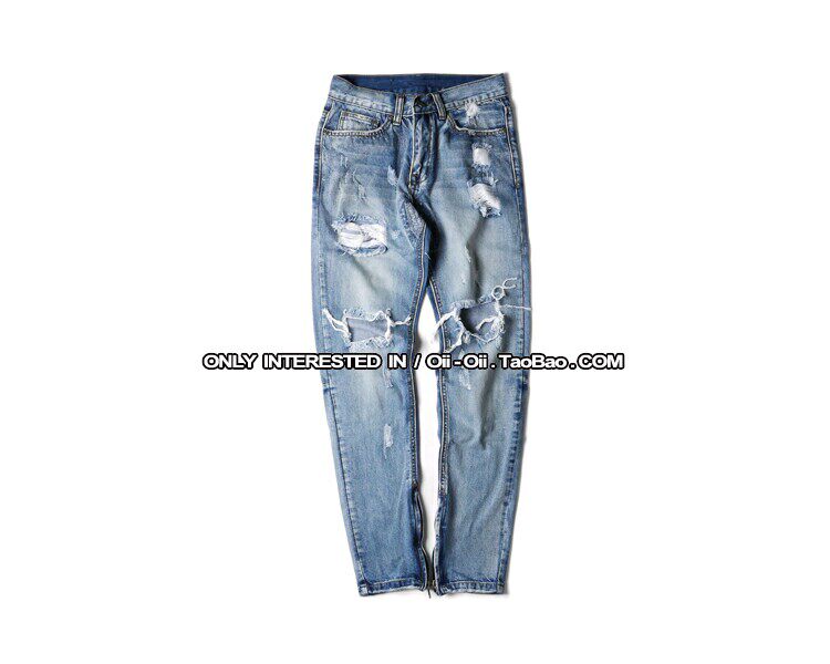 Jeans pour adolescent pieds Slim pour Quatre saisons - Ref 1481677 Image 22