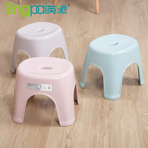 Yingpai simple plastic stool childrens small bench household large medium and small tea table low stool bathroom non-slip chair