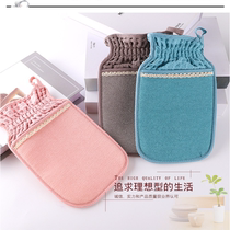 Shuqi Big Waffle tight mouth independent packaging plant silk fiber bath towel fiber bath gloves