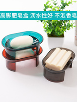 Yingpai art soapbox transparent drain soap tray non-slip toilet uncovered soap tray non-perforated