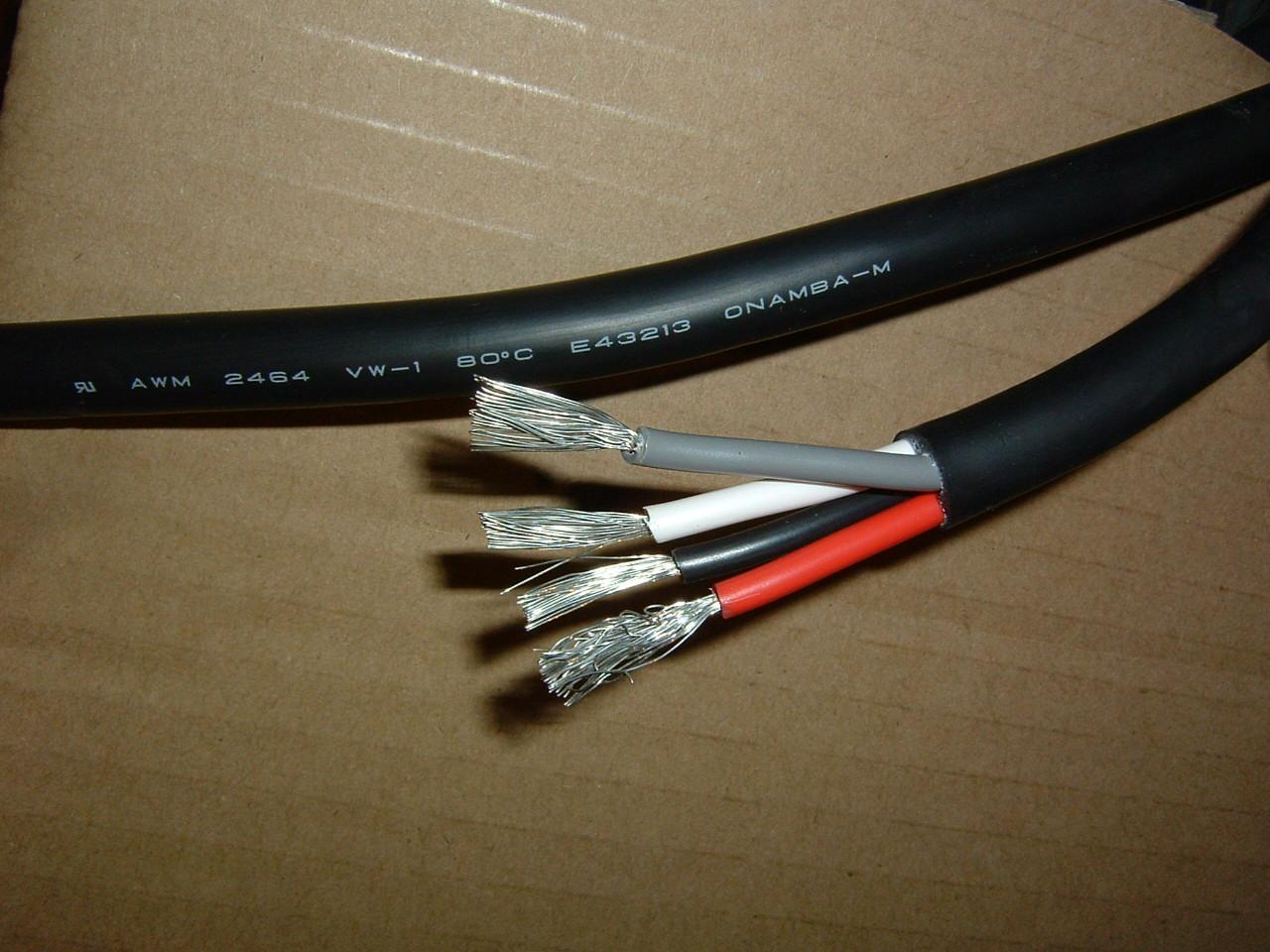 11 6 Imports Japan ONAMBA 4 Core 2 Squared Cable Wire Power Cord Motor Control Wire Tinned Softness