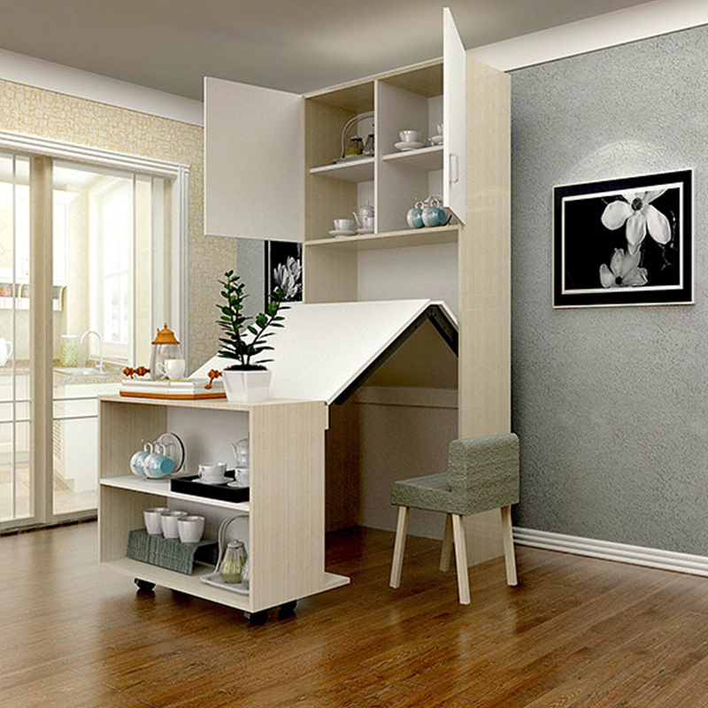 Multifunctional Invisible Table Hardware Accessories Wine Cabinet Bar Table Folding Table Telescopic Table Storage Cabinet Cupboard Dining Table Space-Saving Multifunctional Invisible Table Hardware Accessories Wine Cabinet Bar Table Folding Table Telescopic Table Storage Cabinet Cupboard Dining Table Space-Saving