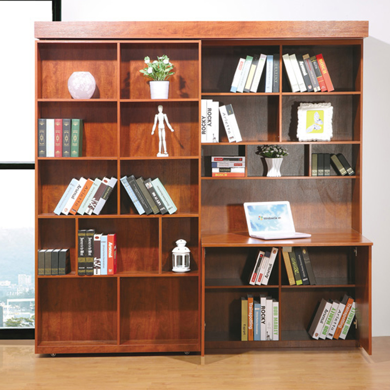 St. Kaixi Book Room Wall Cabinet Bed push-pull bookcase Invisible Bed Room room desk Lie-folding bed flap bed