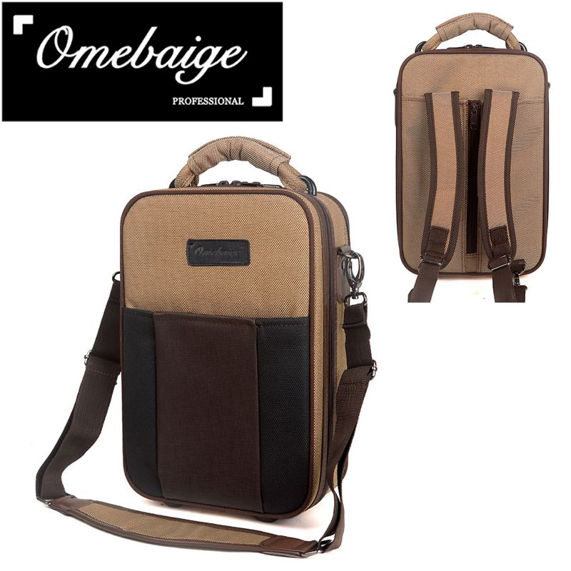 Omebaige drop b clarinet bag box leather bag black tube bag can be backpacked clarinet backpack