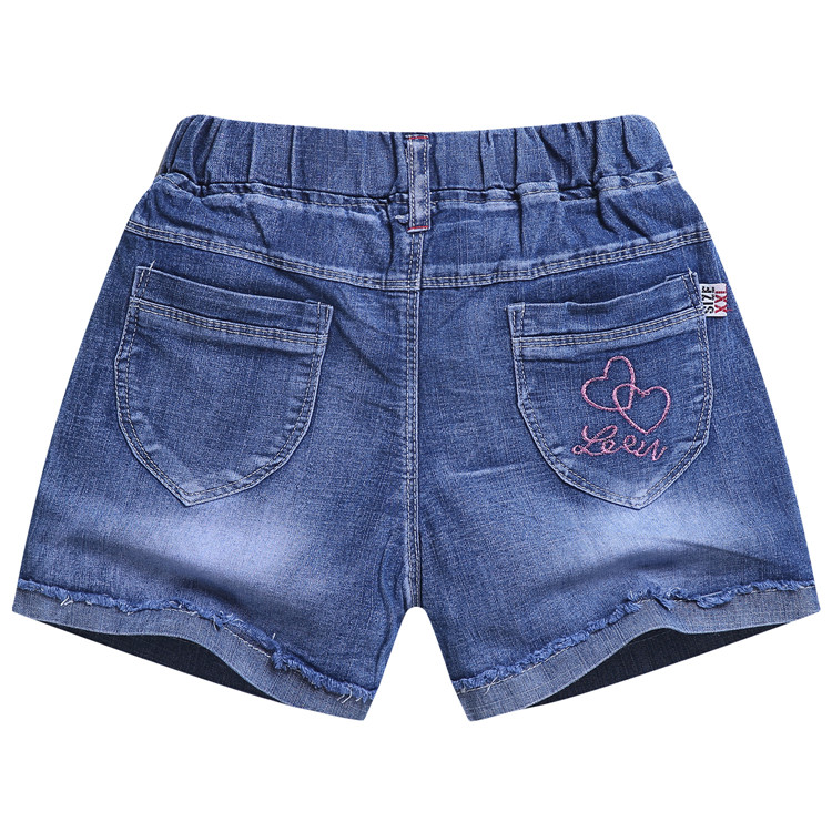 Cô gái quần short denim mùa hè 2018 mới thời trang Hàn Quốc cô gái nước ngoài cô bé hoang dã trẻ em lớn trẻ em mùa hè ăn mặc