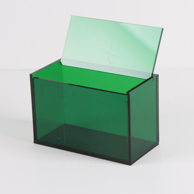Color acrylic box customized to figure on demand to make model hospital model display cabinet dust cover containing box
