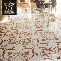Custom Luxury Villa Hotel Lobby Ballroom Lobby Ground K Gold Parquet Tile Jigsaw Puzzle Floor Brick Furnishing