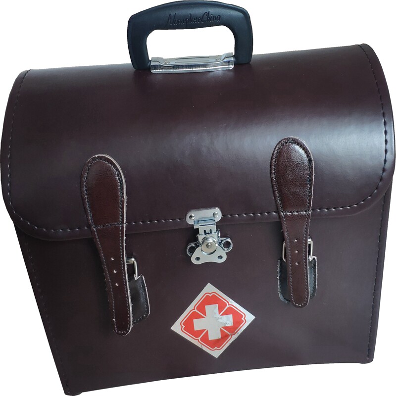 Large leather medical bag, a must-have companion for rural doctors?