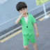 Childrens lanh phù hợp với cậu bé phù hợp với Hàn Quốc phiên bản của trẻ em mùa hè váy đẹp trai cotton mùa hè cậu bé chiếc váy mùa hè 