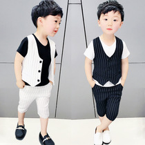 Boy dress summer boy suit summer boy suit summer British gentleman baby boy boy baby boy boy boy summer dress handsome