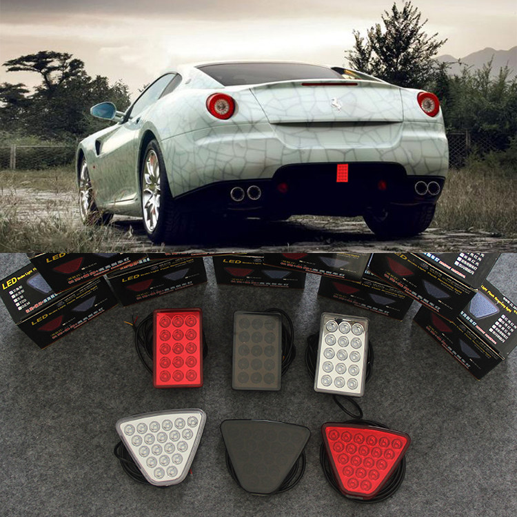 JDM car general anti-rear-end LED brake warning pilot light strobe light Golf Civic Honda rear bumper