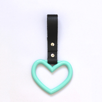 Japanese JDM leather ring hanging ring car love handle car rear modification car heart shaped tail pendant