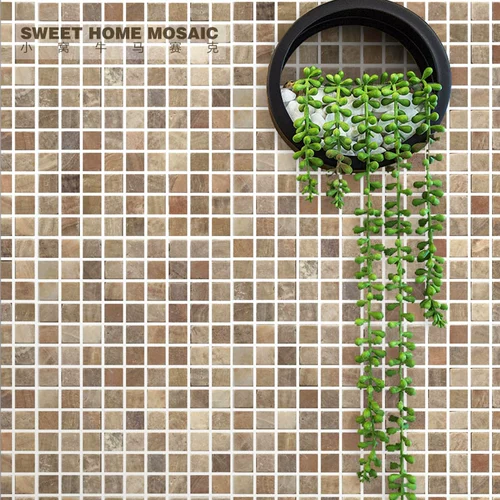 Мраморная фоновая стена плитка, деревянная зерна желтая культура камень натуральный камень ванная комната кухня балкон -ресторан европейский стиль наклейки на стены