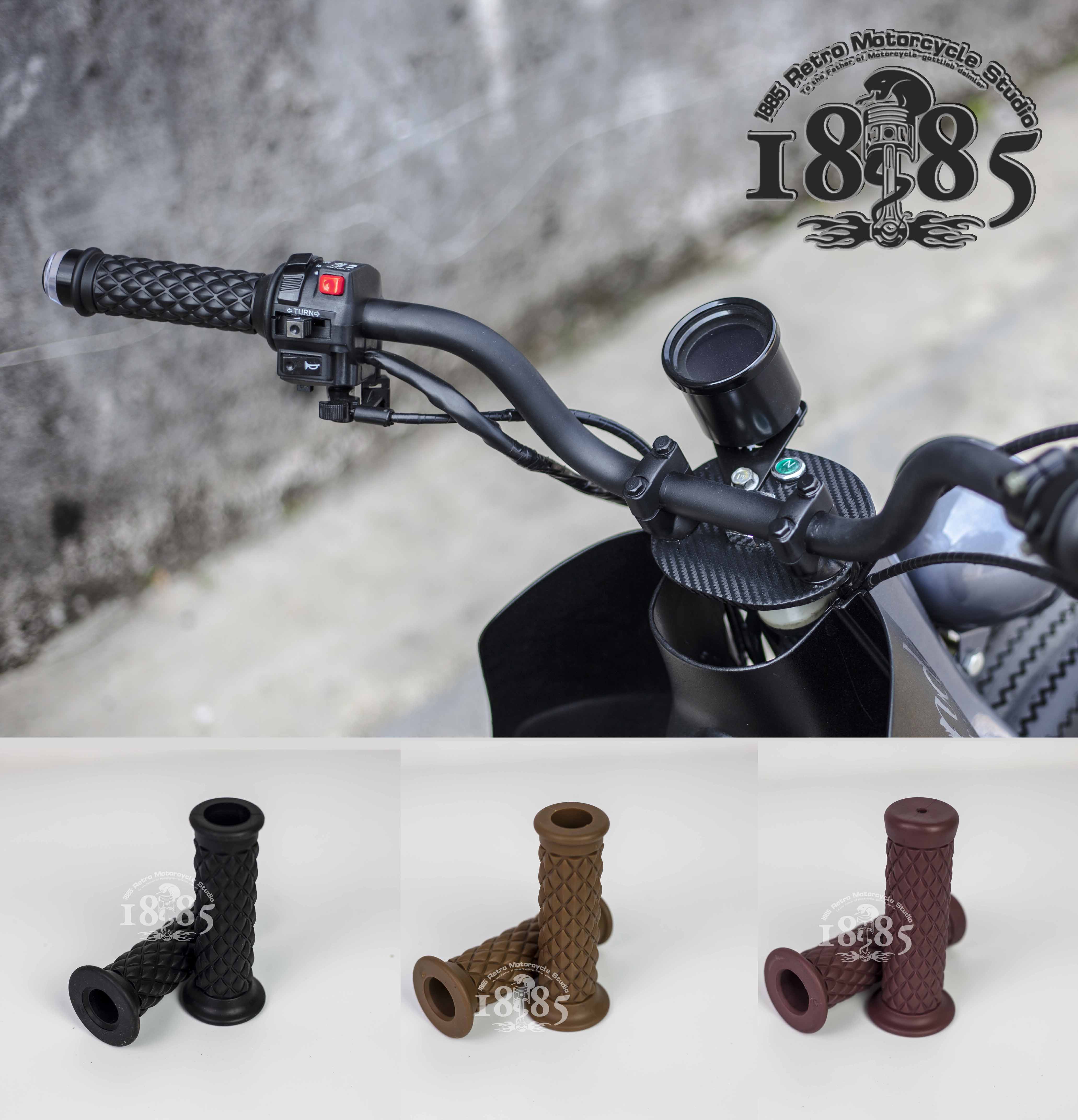 Handlebar rubber sleeve CB400 locomotive retrofit accessories retro type personalized CG125 pedal plus throttle turning handle