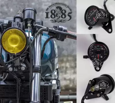 Locomotive instrument retro modified instrument odometer kilometer meter LED two-color instrument dual mileage instrument assembly