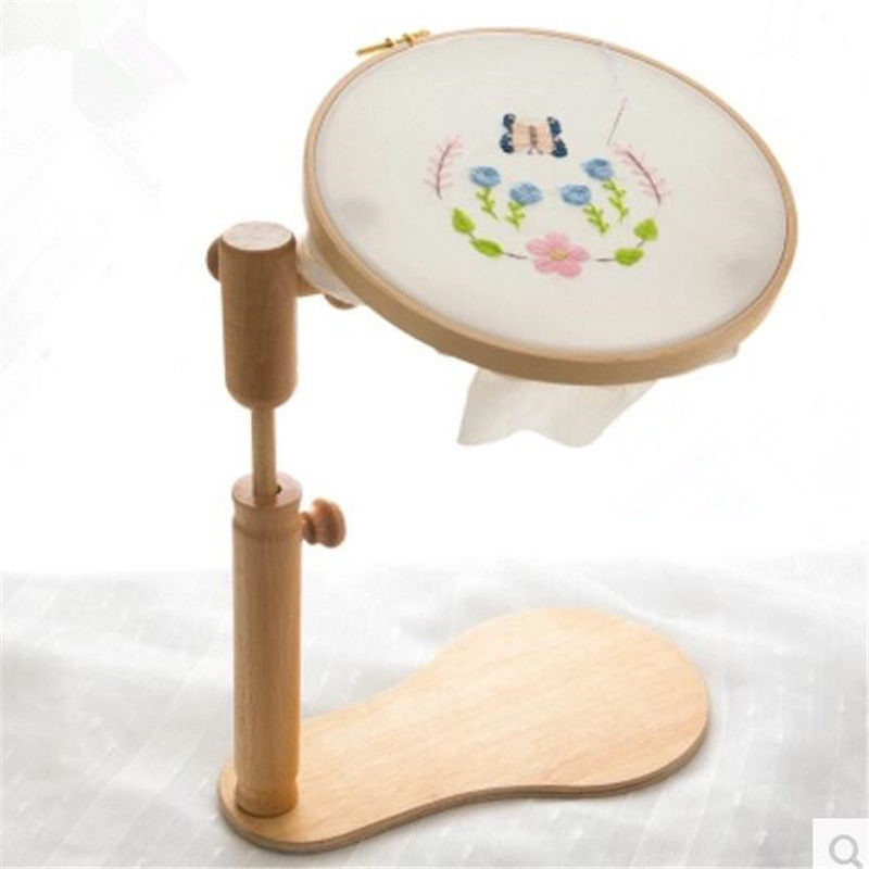 24cm beech embroidery rack 360 degree rotation cross embroidery frame thickened substrate portable embroidery frame