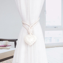 Simple modern curtains tied with living room curtain buckle ball hook with ball creative curtain rope tied